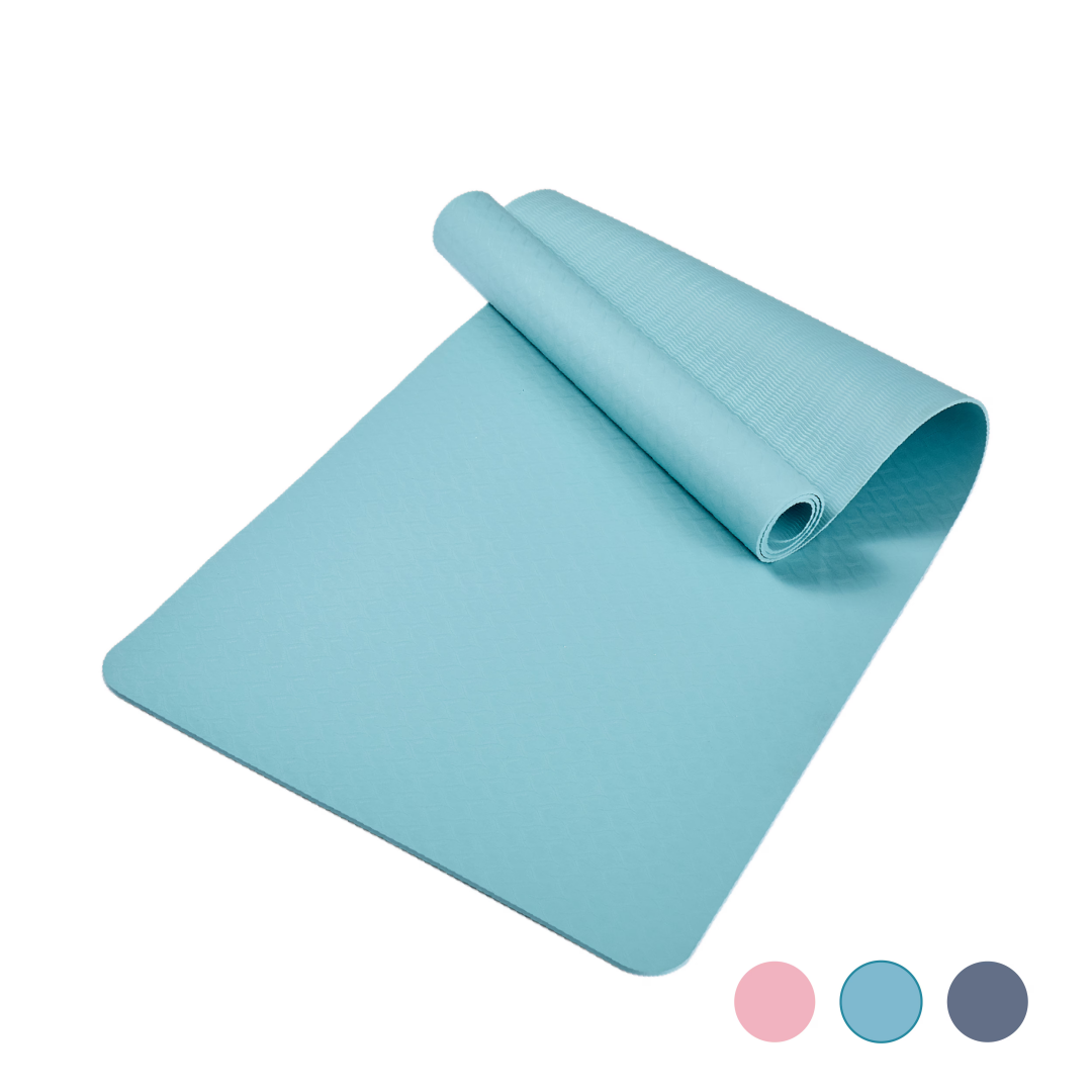 Yoga Mat, Exercise Yoga Mat With Non-Slip Design, Professional TPE Exericise Mat