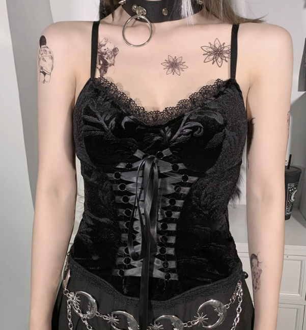 Lace Lace Vintage Top Female