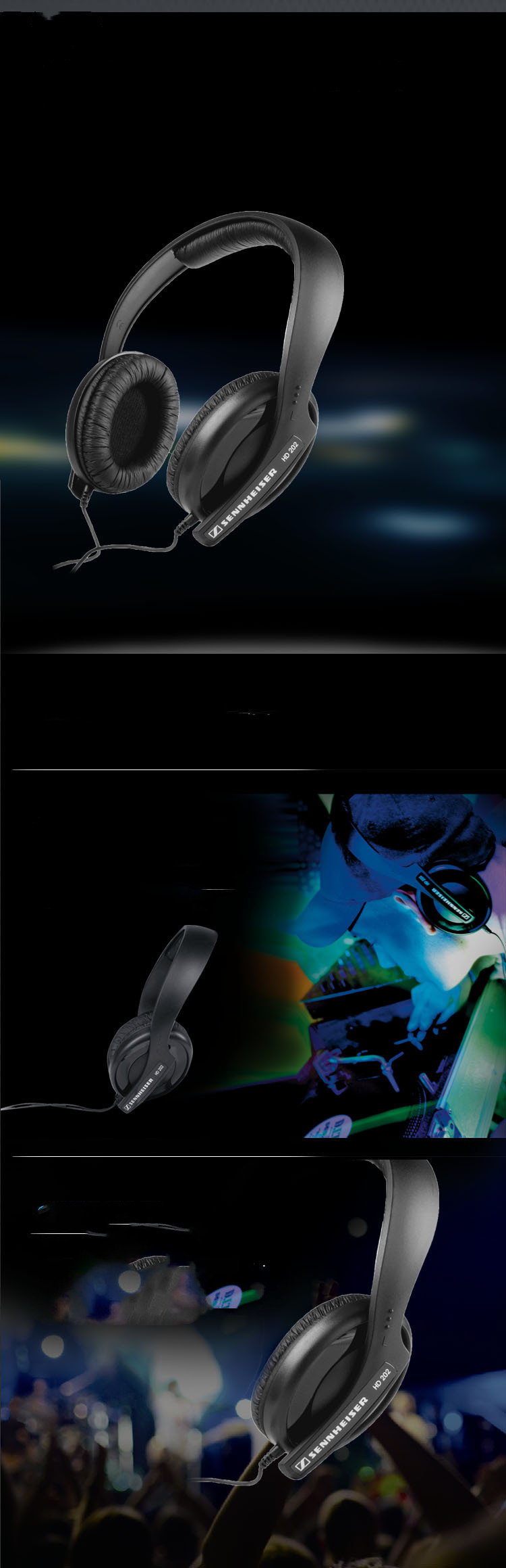 Title 4, Head Mounted Monitor Music Stereo Headphones fo...