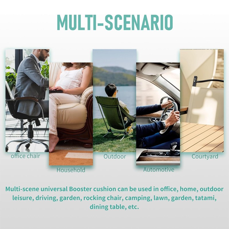 A Dult Car Booster Seat Cushion Posture Heightening Height Boost Mat Pads — image 9