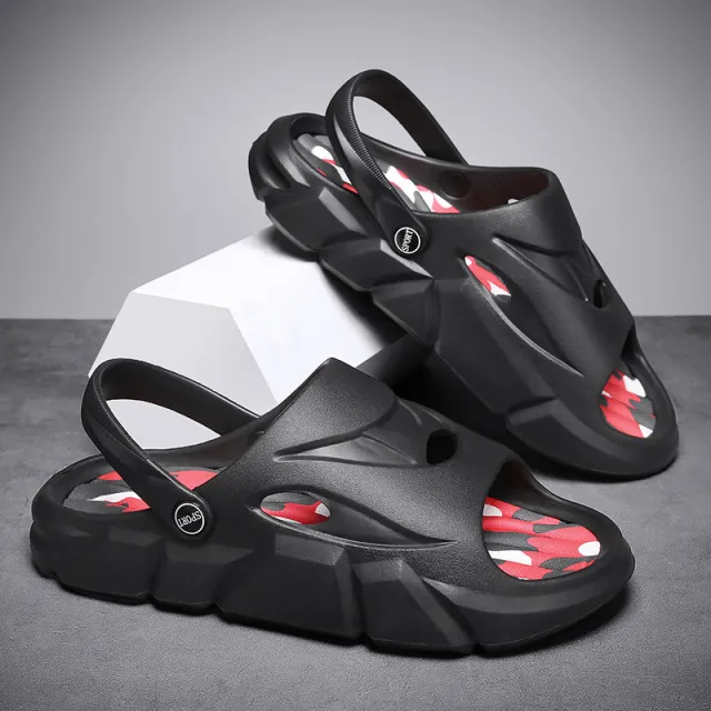 Men's New Fashion Coconut Slippers Black - Shop at LoveMi