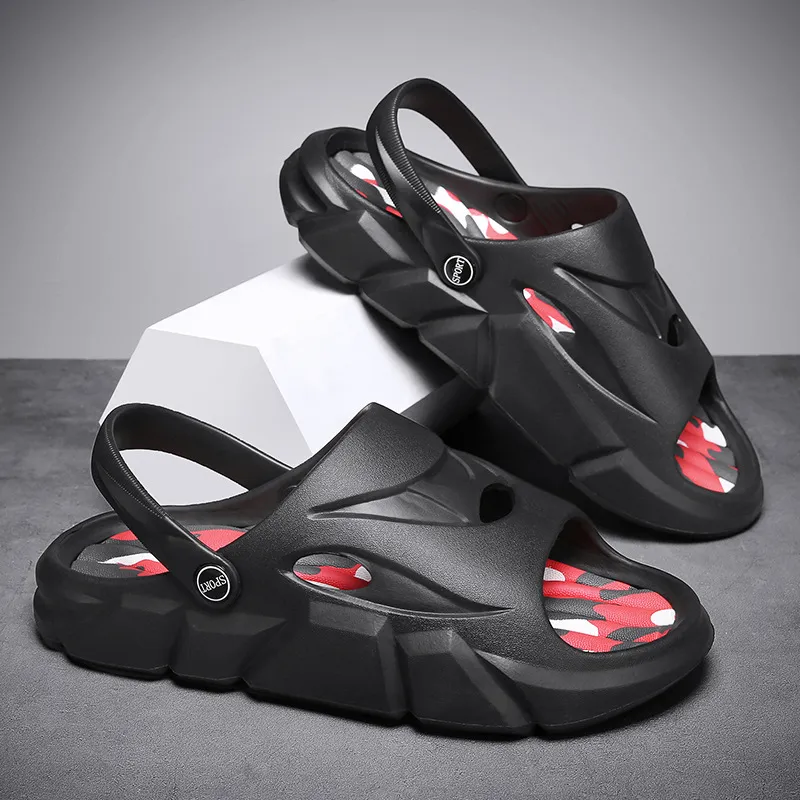 Men's New Fashion Coconut Slippers - Black