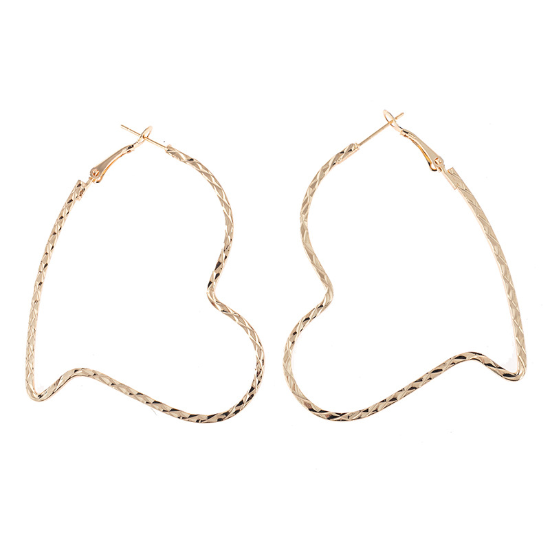 Love Ladies Earrings European And American Metal Geometric Earrings