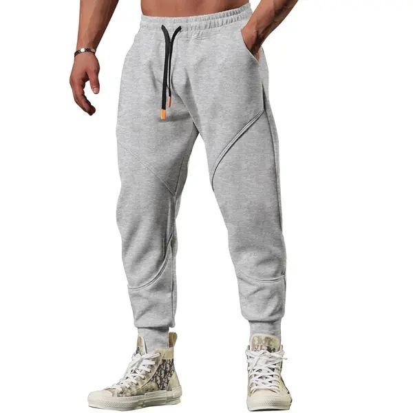 Men's Fashion Loose Patchwork Drawstring Pants