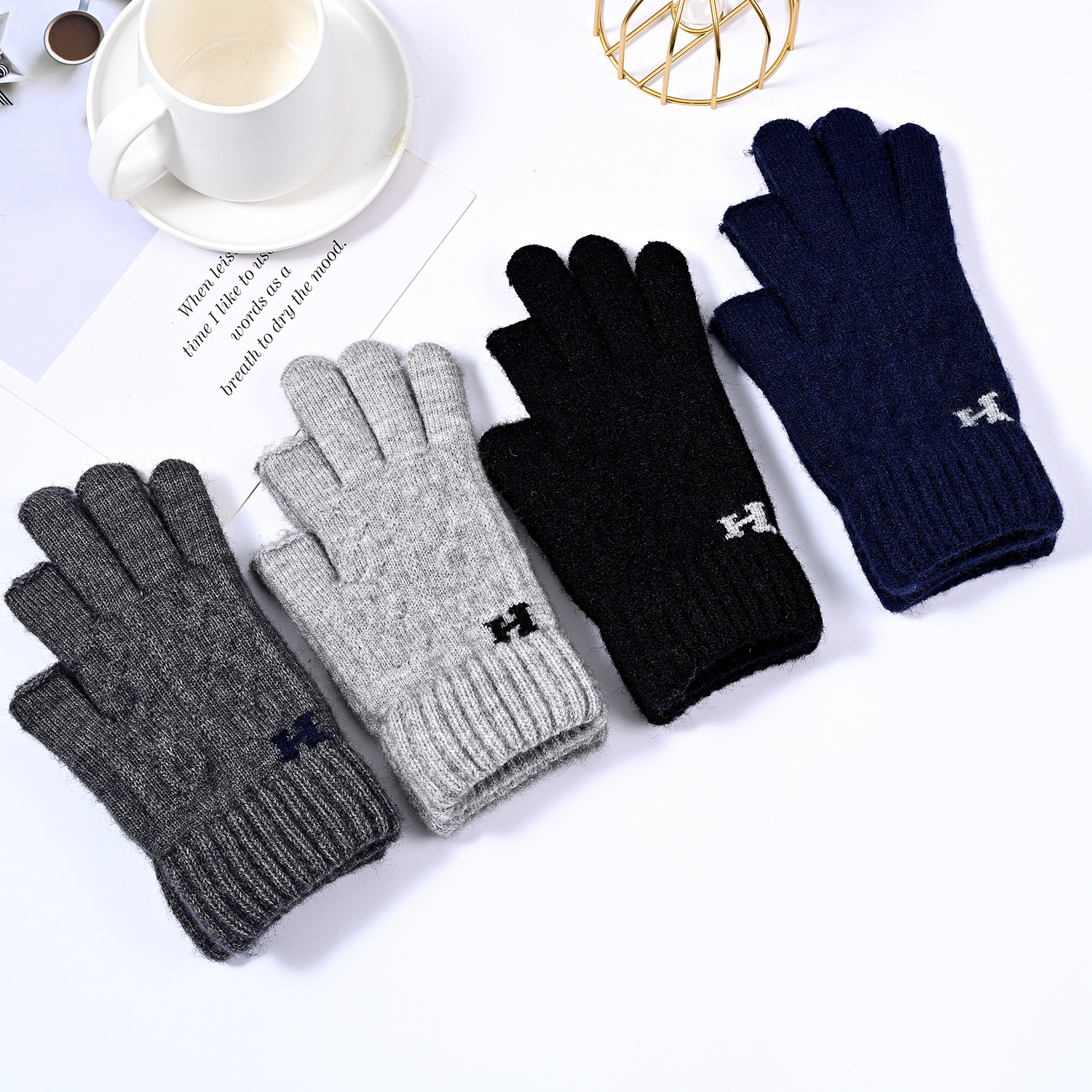 Title 3, Warm-keeping And Cold-proof Half Finger Adult A...