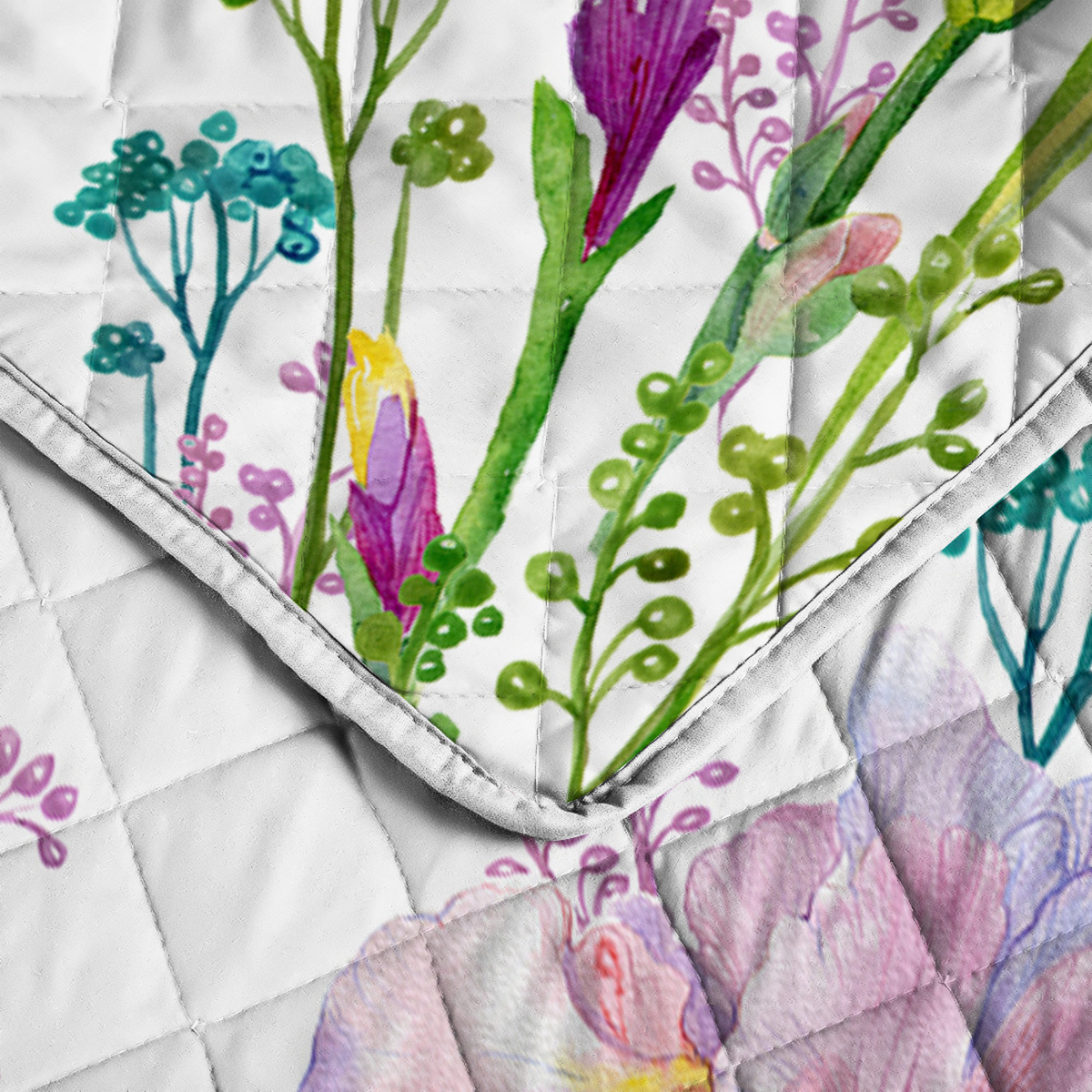 Hummingbird Pattern Quilt Set Microfiber Soft Lightweight Tropical Bird Bedding Set, 1 Quilt With 2 Pillowcases