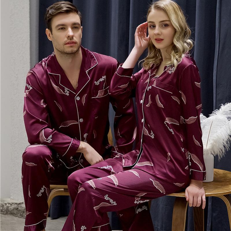 Title 11, Luxury Spring And Autumn Couple Pajamas