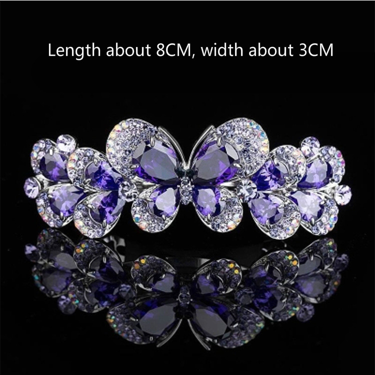 Title 1, Rhinestone Butterfly Hairpin Sparkling Crystal ...