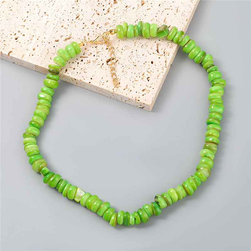 Alloy Resin European And American Necklace Female Korean Creative Ocean Style Clavicle Chain