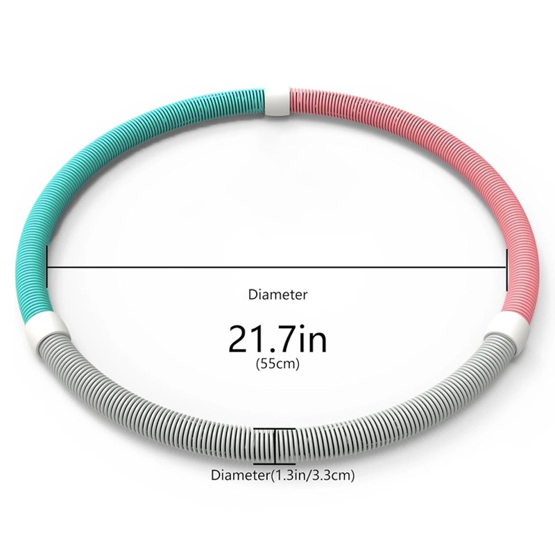 Weighted Fitness Hoop Portable Waist Friendly-Foldable Indoor Foldable Exercise — image 8