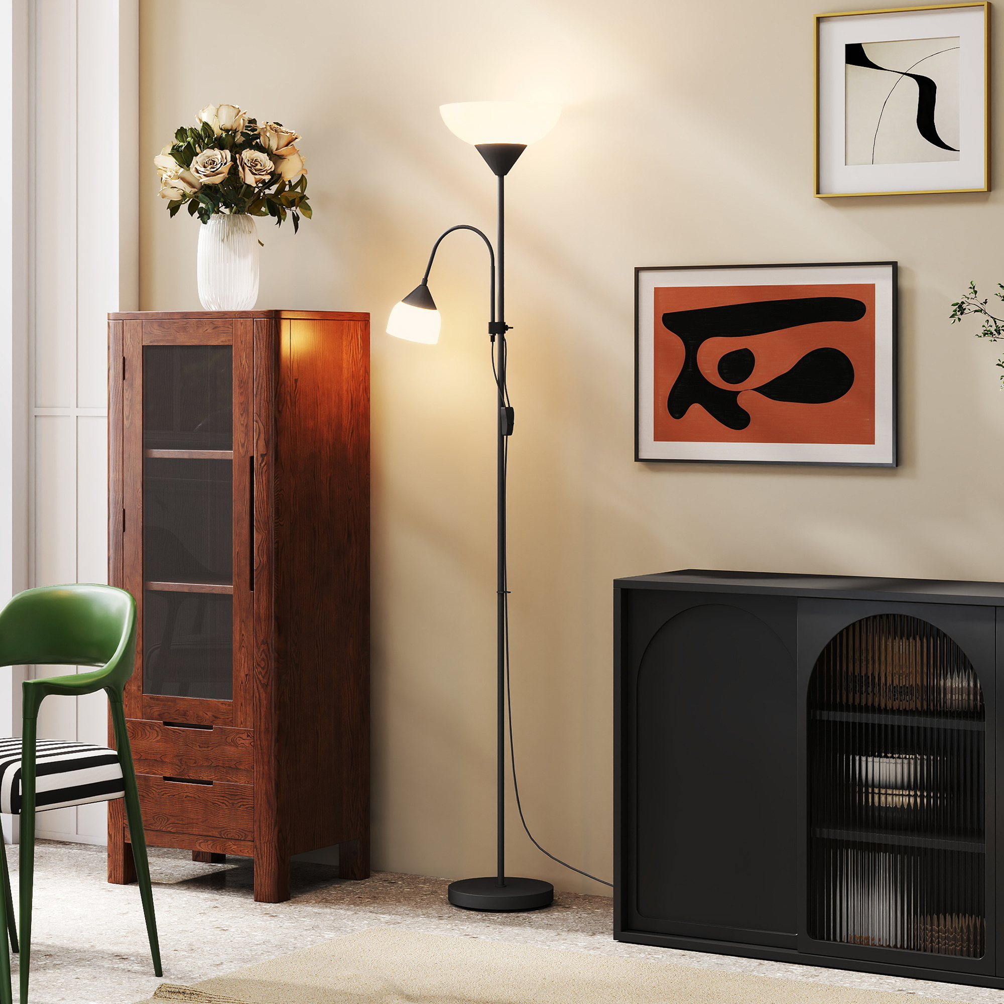 LED Floor Lamp, Suitable For Living Rooms, 180cm High,