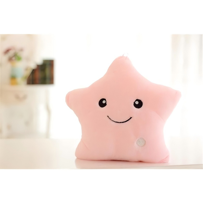 34CM Colorful Luminous Five-pointed Star Pillow Plush Toy Best Decoration 5