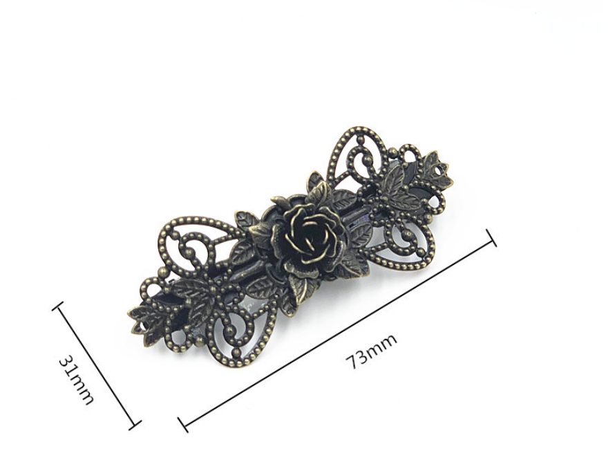 Fashion Retro Hair Clips Delicate Accessories Rose Flower - Shop at LoveMi