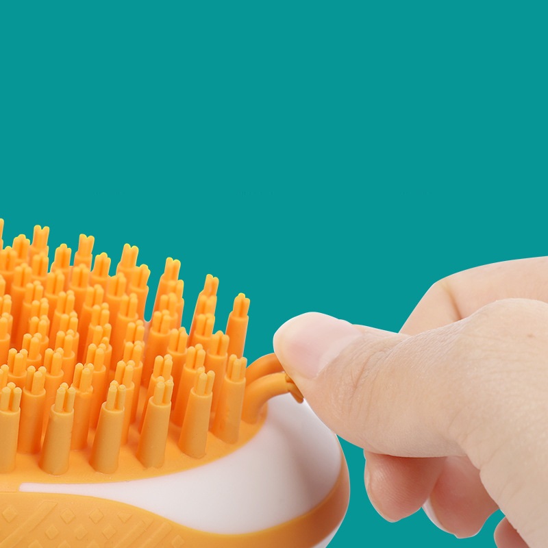 Cat bath brush, Pet massage comb, 2-in-1 pet brush, Dog grooming tools, Cat grooming tools, Pet grooming supplies, Silicone pet brush, Dog and cat bath brush, Pet hair remover