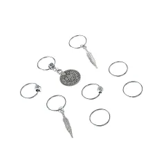 Leaf Coin DIY Pendant Hair Accessories Hairpin - Ancient Silver - View 1