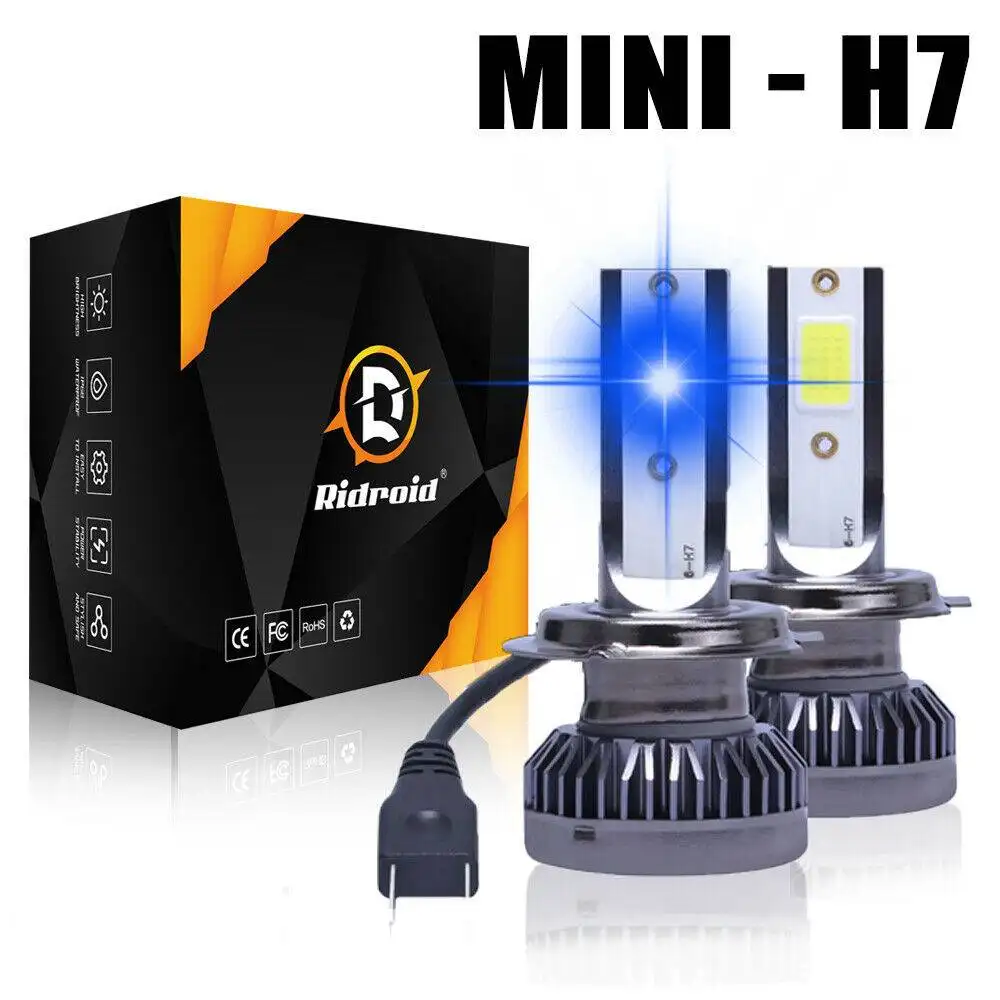 2x H7 LED Headlight Bulb Kit High