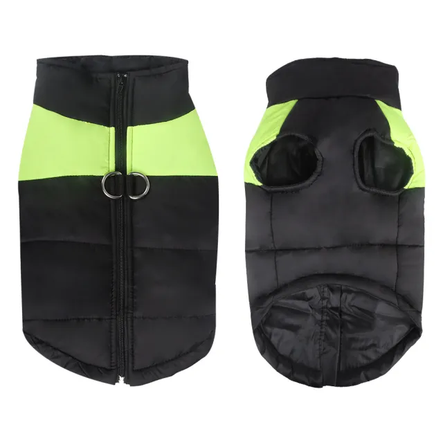 Winter Warm Pet Dog Clothes Thicken Pullover For Small Large Dogs Sweatshirt Puppy Down Jacket French For Dog Clothes Fluorescent Green - Shop at LoveMi