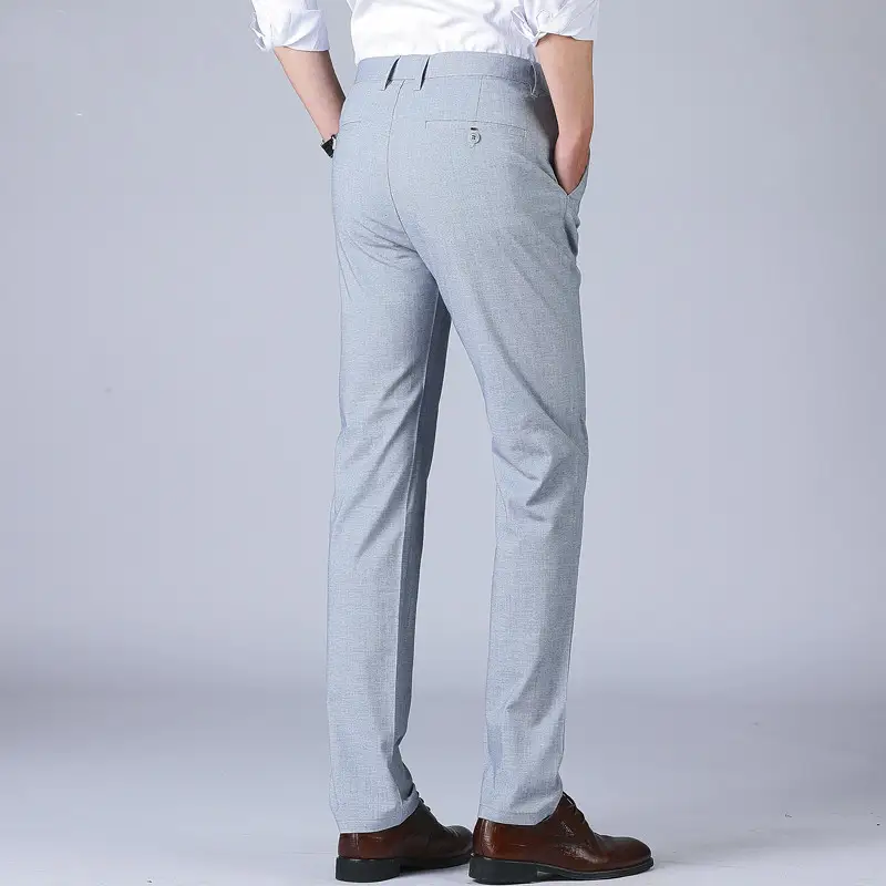 Woodpecker Middle-aged Thin Men''s Pants Summer Non Ironing