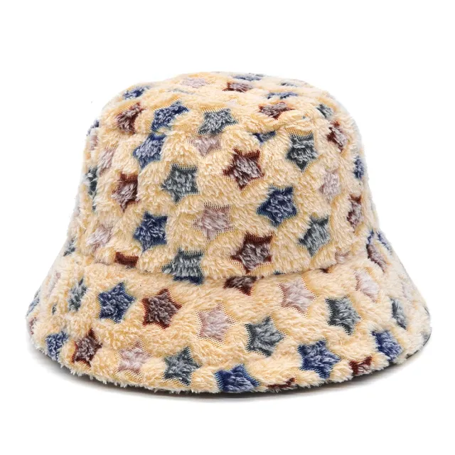 Women's Plush Cartoon Jacquard Bucket Hat 10 Style - Shop at LoveMi