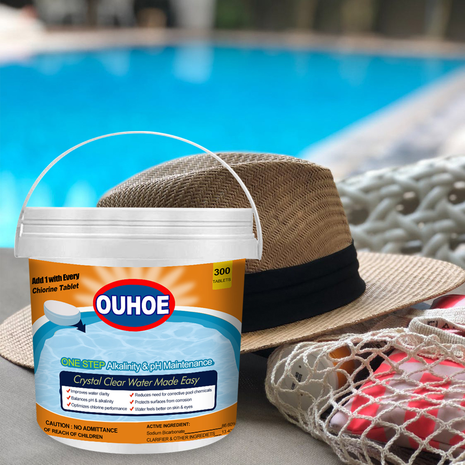 Foreign Trade Cross-border Swimming Pool Deodorizing Effervescent Tablets
