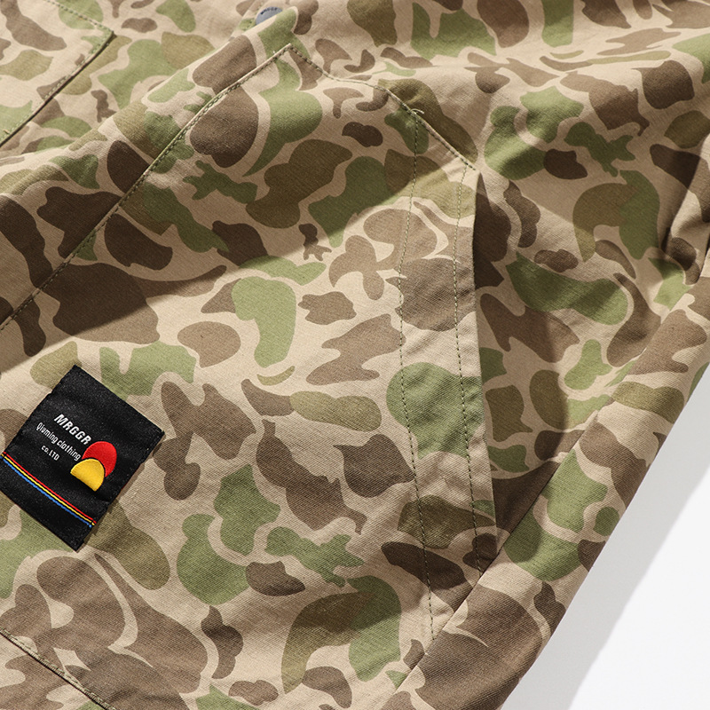 American Retro Loose All-match Camouflage  Jacket