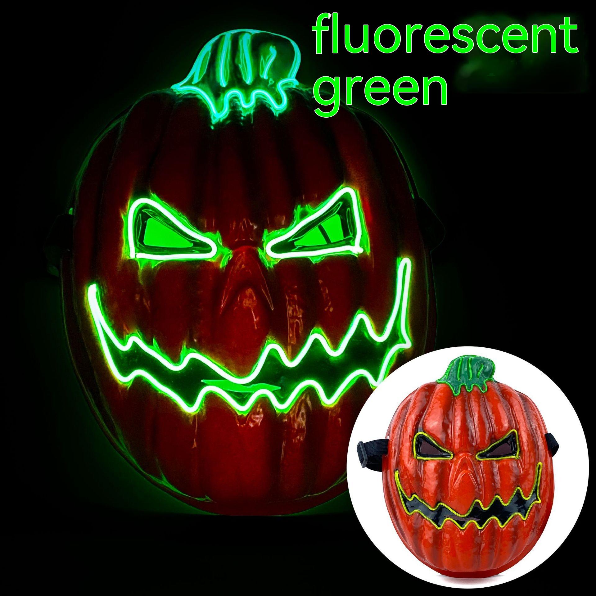 Fluorescent Green Red Pumpkin