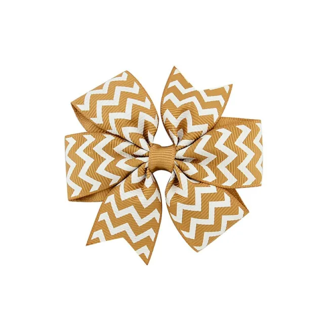 Handmade Baby V ribbed Striped Bow Hair Clip G - Shop at LoveMi