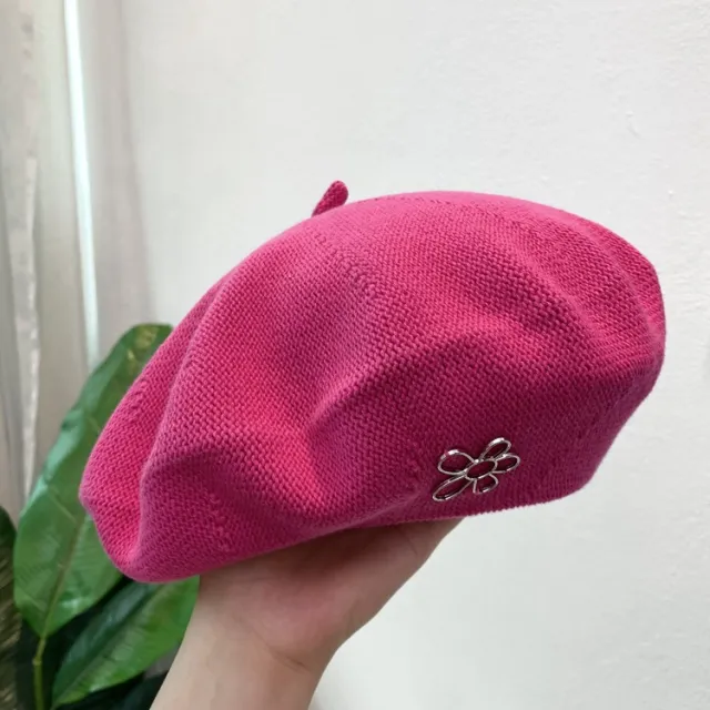 Women's All Match Retro White Rose Red Beret Rose Red - Shop at LoveMi