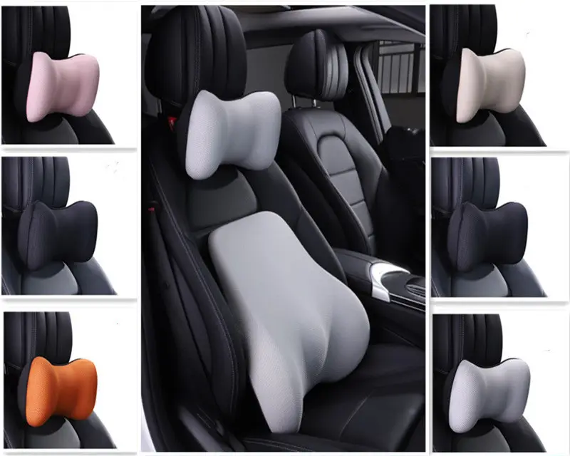 Ergonomic Design Car Headrest Lumbar Space Memory