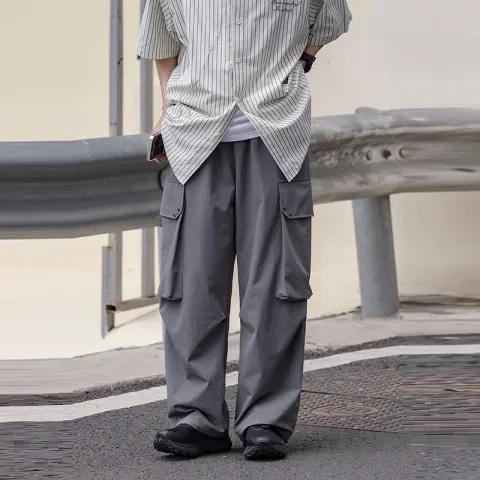 Vintage Men's and Women's Drawstring Leggings with Large Pockets