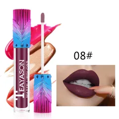 Lip Glaze Deep Red Foreign Trade Colour Is Not Easy To Dip Cup Lipstick - Number8 - View 1