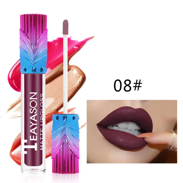 Lip Glaze Deep Red Foreign Trade Color Is Not Easy To Dip Cup Lipstick Number8 - Shop at LoveMi