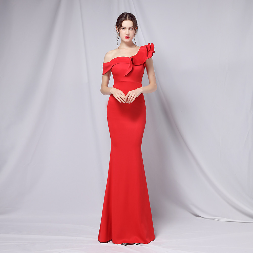 Elegant And Thin Sexy Fishtail Dress Scarlet - Shop at LoveMi
