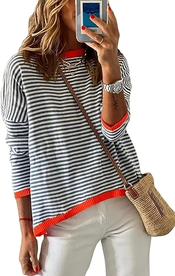 Striped Hoodie Navy Blue - Shop at LoveMi