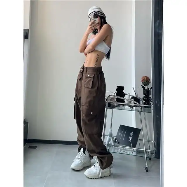 Women's Loose Retro High Waist Casual Pants