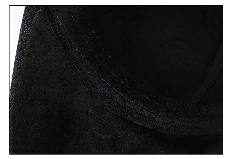 Men's Solid Color Cotton Padded Ear Protection Cap