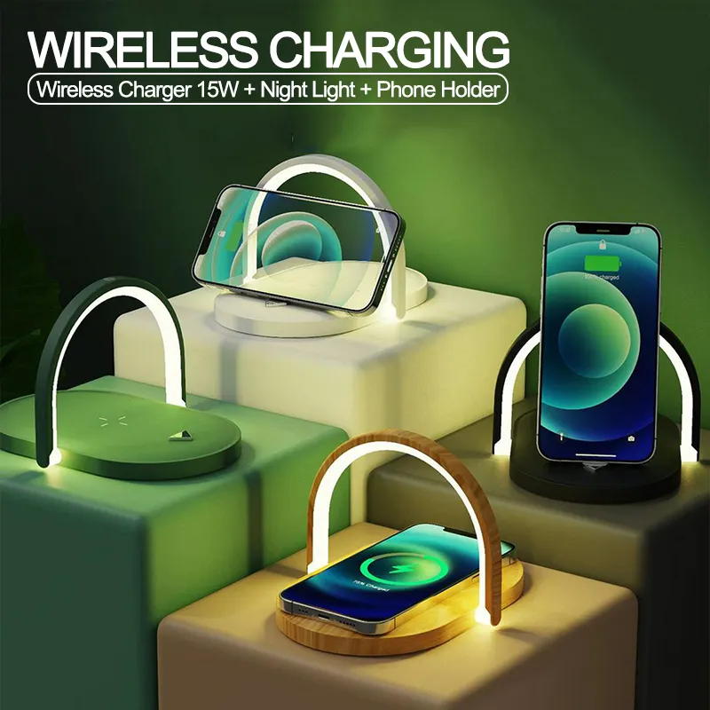 3 In 1 Foldable Wireless Charger Night