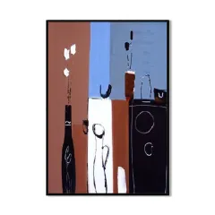 Handmade Oil Painting Canvas Wall Art Decoration Retro Abstract For Home Room Decor Rolled Frameless Unstretched Painting - Without Inner Frame - View 1