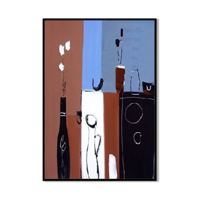 Handmade Oil Painting Canvas Wall Art Decoration Retro Abstract For Home Room Decor Rolled Frameless Unstretched Painting Without Inner Frame - Shop at LoveMi