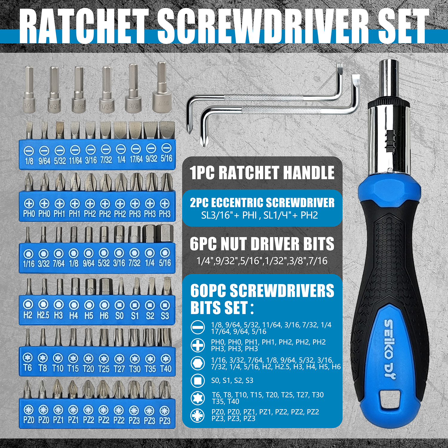 One Hundred-Piece Screwdriver Set, Home Repair Tool Kit, Automotive Repair Tools