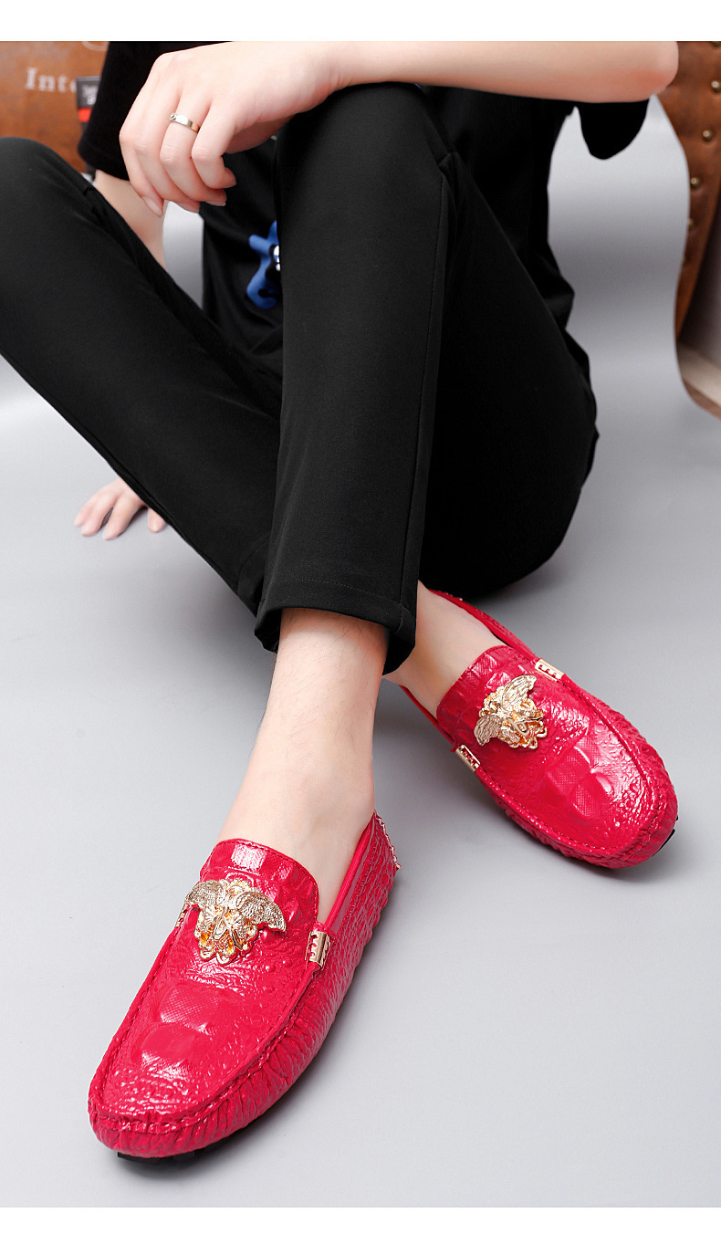 Title 7, Leather Shoes Pattern A with Foot Pedal, Casual...