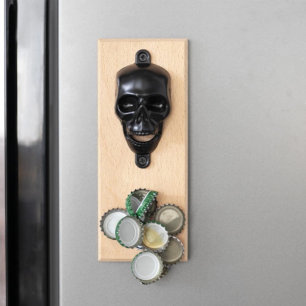 Title 1, Skeleton Shaped Fridge Magnet Wall-Mounted Wood...