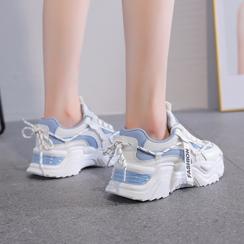 Women’s Fashionable Breathable Mesh All-Match Platform Sports Shoes