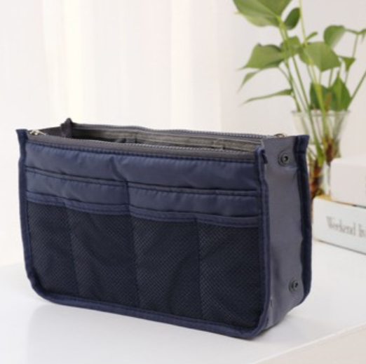 Rongbei Hand-held Double Zipper Makeup Bag, Multi-functional Toiletries Storage Bag, Middle Bag Organization And Storage Bag