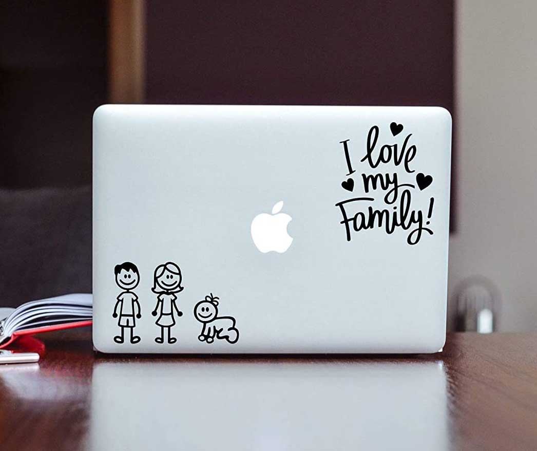 Glass Paster Family Car Window Waterproof And Sun Protection Decal Ornament 20cm 16cm 20 Gset