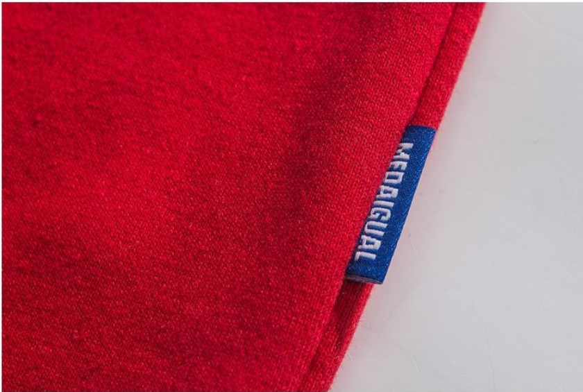 Men's Pullover Youth Popular Solid Color Three-dimensional Foam Printing Hooded Sweater