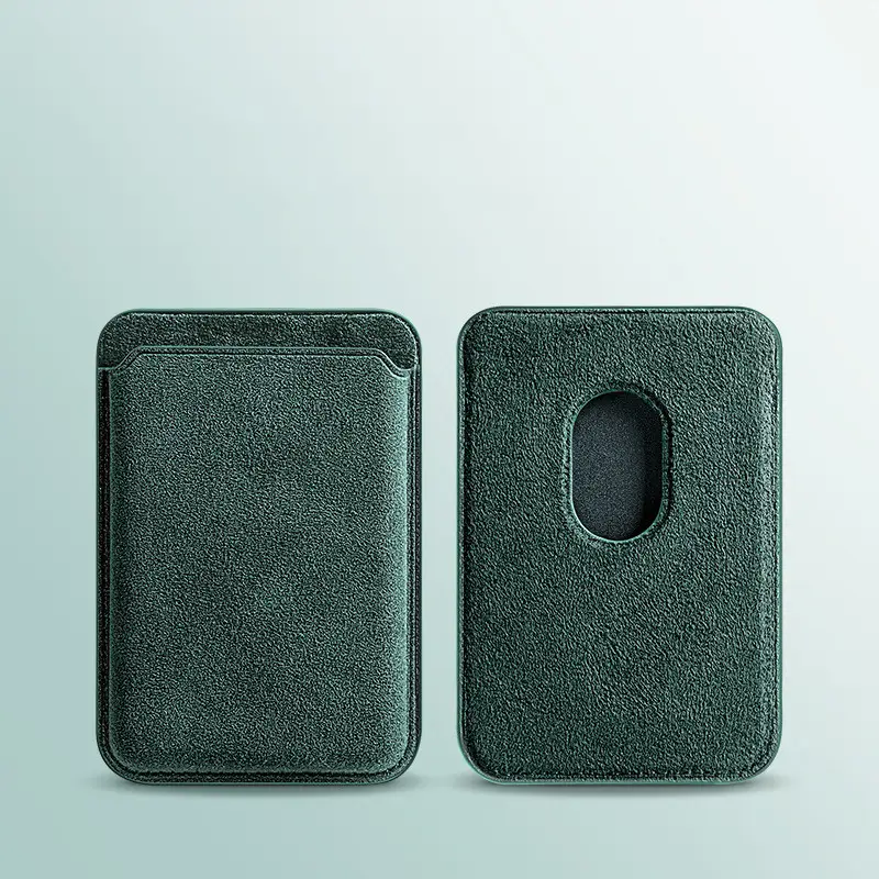 Suede Premium Suede Magnetic Card Holder