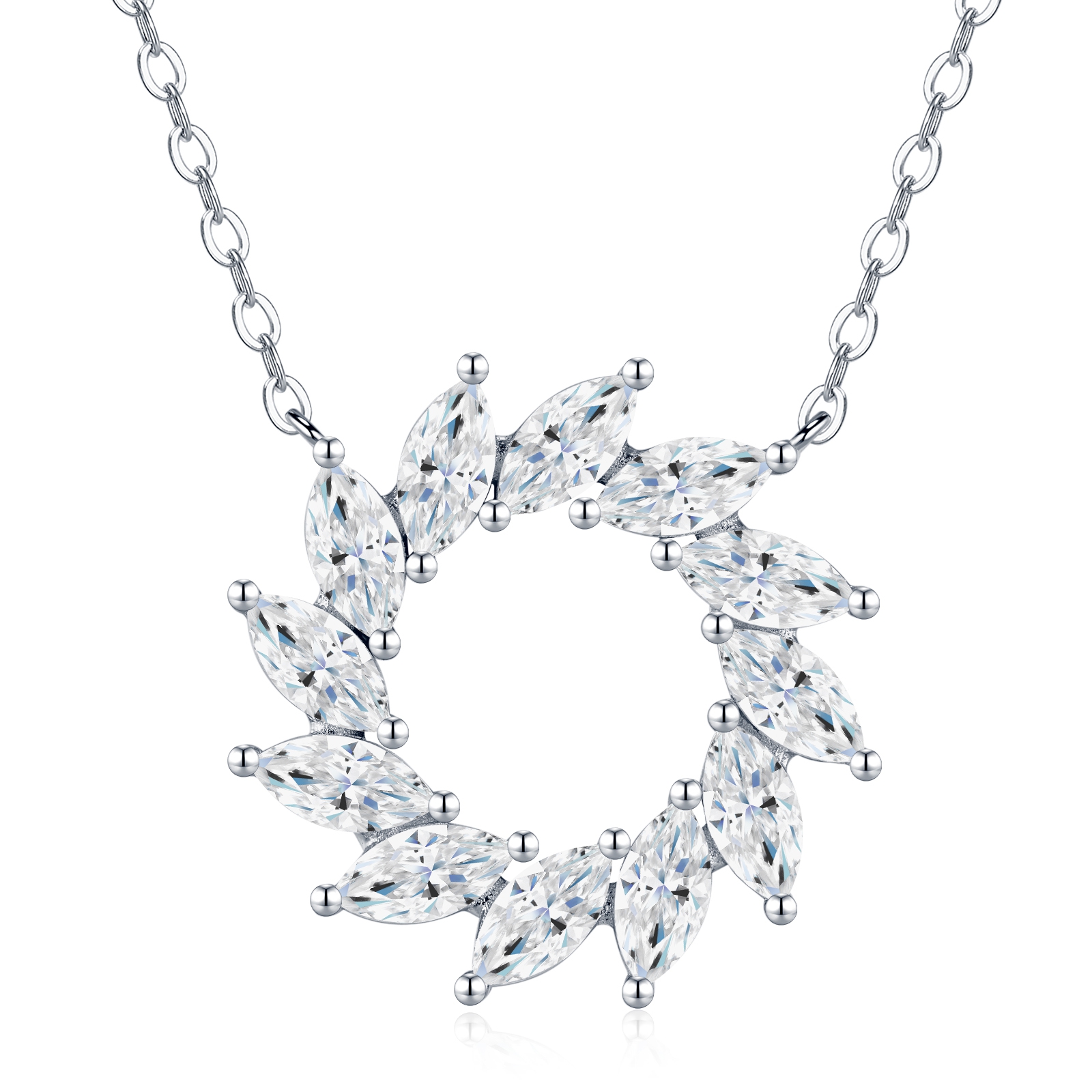 moekas minimalistlik kaelakee moissaniidiga