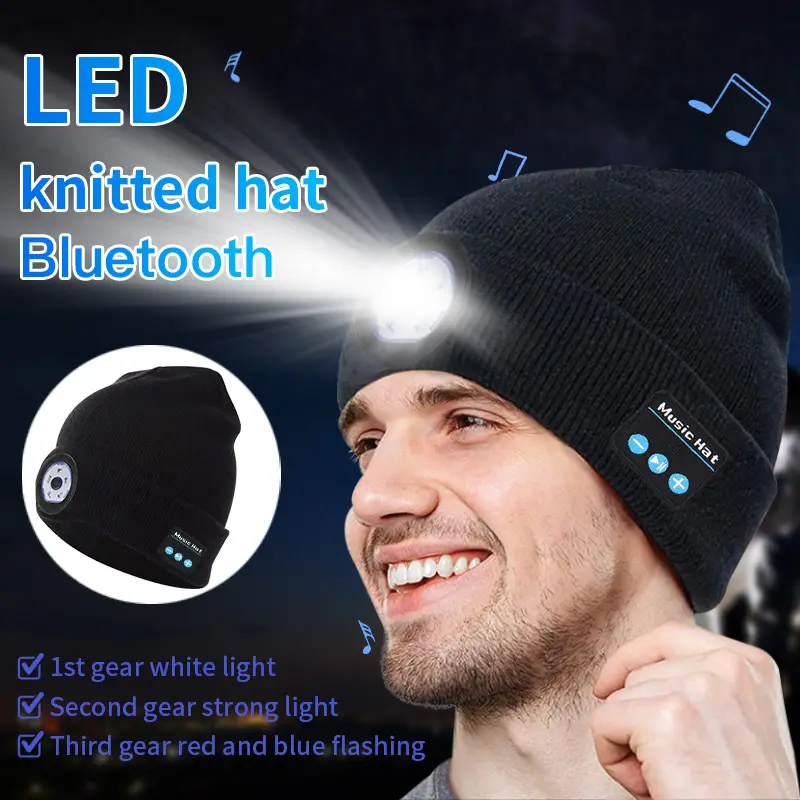 Warm Bluetooth 5.0 LED Hat Wireless Stereo