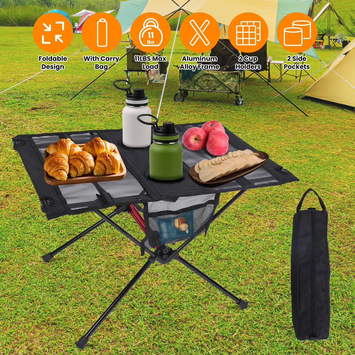 Portable Folding Camping Table Foldable Beach Aluminum